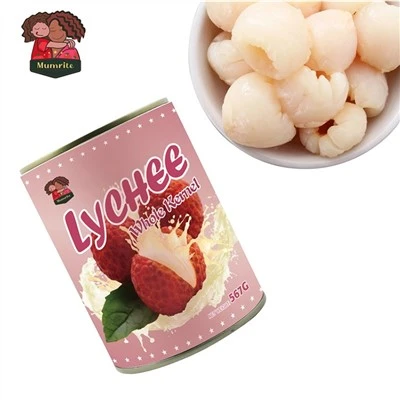 시럽에 담긴 통조림 리치